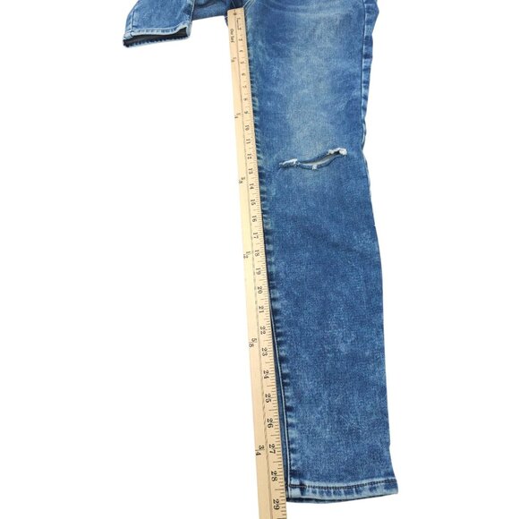 American Eagle Super Stretch Hi Rise Jegging Womens 8 Jeans Denim Distressed - Picture 5 of 15